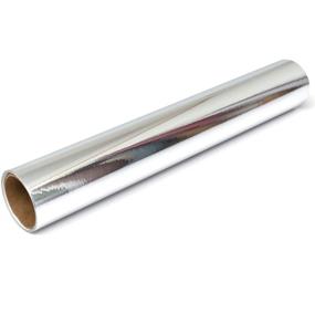 img 2 attached to Chrome Vinyl Adhesive Metal Roll