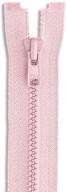 🧵 lakesstory 22 inch pink zipper made of molded plastic - perfect for sewing crafts with zipper logo