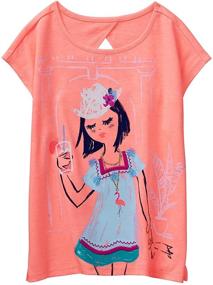 img 4 attached to Gymboree Triangle Print Little Sleeve Girls' Tops, Tees & Blouses