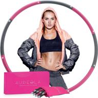 aureola adult weight loss hula hoops, fitness holahoops, exercise hoola hoop for weight loss, weighted hoola hoop for adults, tik tok-style hula hoop logo