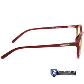 img 2 attached to 🎮 Gunnar Attache/Dark Red Gaming Glasses: 65% Blue Light Protection, UV Light Blocking, Reducing Eye Strain & Dryness