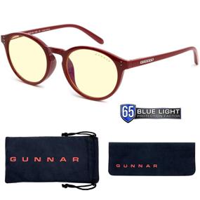 img 4 attached to 🎮 Gunnar Attache/Dark Red Gaming Glasses: 65% Blue Light Protection, UV Light Blocking, Reducing Eye Strain & Dryness