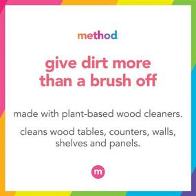 img 1 attached to 🌿 Method Daily Wood Cleaner - Plant-Based Formula for Shelves, Tables, and Wooden Surfaces - Removes Dust & Grime - Almond Scent - 828 ml Spray Bottles - 1 Pack - Varying Packaging