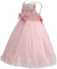 img 3 attached to 👗 Acecharming Baby Girls Dress: Elegant Flower Bridesmaid Lace Wedding Party Ball Gown for Girls 1-10 Years