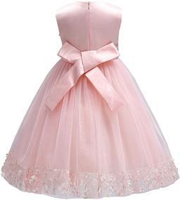 img 2 attached to 👗 Acecharming Baby Girls Dress: Elegant Flower Bridesmaid Lace Wedding Party Ball Gown for Girls 1-10 Years