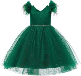 img 4 attached to 👑 Burgundy Weileenice Princess Costume: Girls' Clothing Dresses 5-6 Years – A Royal Delight!
