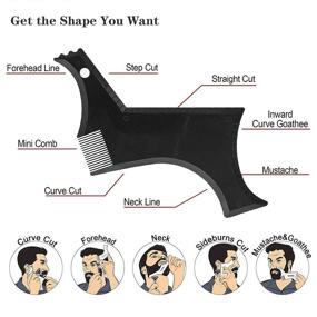 img 3 attached to Beard Shaper Template Professional Stainless