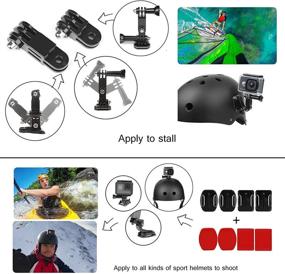 img 1 attached to 📸 SHOOT Must-Have Accessories Kit with Monopod for OSMO Action Camera GoPro Hero 9 8 HERO7 Black Silver White/6/5/4/3+/3/5 Session/Hero (2018)/Fusion Campark AKASO DBPOWER Crosstour Camera - Ultimate SEO-Optimized Bundle