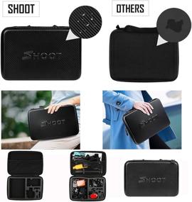 img 3 attached to 📸 SHOOT Must-Have Accessories Kit with Monopod for OSMO Action Camera GoPro Hero 9 8 HERO7 Black Silver White/6/5/4/3+/3/5 Session/Hero (2018)/Fusion Campark AKASO DBPOWER Crosstour Camera - Ultimate SEO-Optimized Bundle