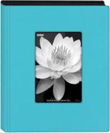 📸 pioneer photo albums kz-46 aqua blue - compact frame cover photo album, 4" x 6" - preserve your cherished memories logo