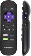 📺 universal replacement remote control for sharp roku tvs - lc-rcrus-18 - compatible with lc-32lb591u, lc-32lb481u, lc-43lb481c, lc-43lb481u, lc-43lbu591u, lc-43lb601u, lc-50lb601u, lc-50lbu591u, lc-55lbu591u, lc-65lbu591u logo