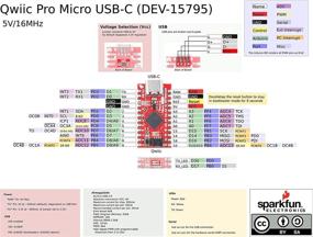 img 4 attached to 🔌 SparkFun Qwiic Pro Micro USB-C (ATmega32U4) - Arduino Разработочная плата с 5V / 16МГц микроконтроллером, регулятором напряжения 3.3V AP2112, отливными контактными площадками PTH, кнопкой сброса и поддержкой входного напряжения до 6В.