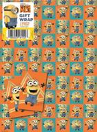despicable gift wrap paper tag logo