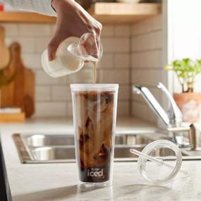 img 1 attached to ☕ Mr Coffee Iced Coffee Maker: Reusable Tumbler & Coffee Filter for Refreshing Brews in Black
