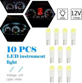 img 2 attached to 💡 BlyilyB T5 74 2721 COB 1W White Color LED Light Bulbs - 20-Pack for Dashboard Instruments