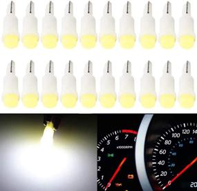 img 4 attached to 💡 BlyilyB T5 74 2721 COB 1W White Color LED Light Bulbs - 20-Pack for Dashboard Instruments