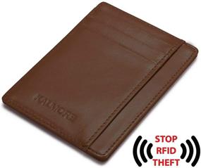 img 2 attached to Premium Credit Genuine Leather Minimalist Wallets & Card Cases with RFID Blocking - Stylish Men's Accessories for Organized Money Management