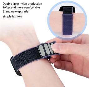 img 2 attached to SZWJT-LV Replacement Straps for Fitbit Versa 3 and Sense - Soft Adjustable Sport Bands for Women and Men, Black