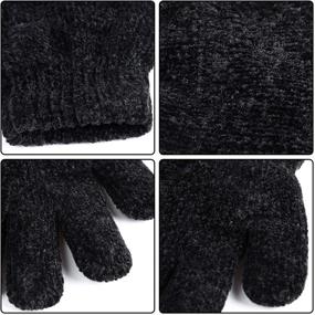 img 1 attached to ❄️ Ultimate Cold Weather Stylish Boys' Accessories: Motarto Winter Chenille Cashmere Stretchy Collection