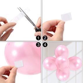 img 1 attached to 🎈 UPINS 1500 Pcs Point Dots Balloon Glue Removal Adhesive Tape: Perfect for Craft Wedding Decoration - 15 Rolls Double Sided Dots Stickers