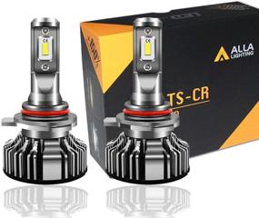 img 4 attached to 💡 Alla Lighting 10000lm 9012 LED Bulbs: Super Bright TS-CR LED HIR2 9012 Bulbs in 6000K Xenon White - Ultimate Lighting Solution