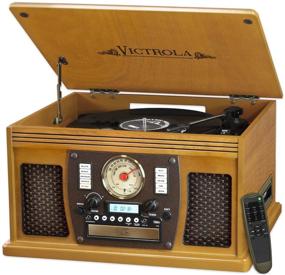 img 4 attached to Victrola 8-In-1 Bluetooth Record Player &Amp Home Audio and Turntables & Accessories