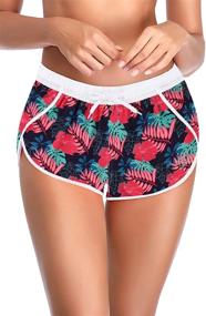 img 4 attached to 🩱 AXESEA Women's Drawstring Swimwear Boardshorts: Stretchy Clothing for Swimsuits & Cover Ups