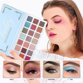 img 3 attached to Docolor Eyeshadow Palette - 21 Colors Matte Shimmer Eye Shadows, Waterproof Pigmented Makeup Palette for Natural Nude Naked Smokey Looks, Professional Cosmetic Christmas Gift