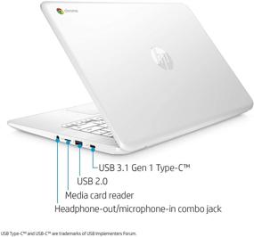 img 1 attached to Ноутбук HP Chromebook с экраном 14 дюймов и поворотным шарниром на 180 градусов - Компьютеры и планшеты