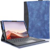 🔹 acdream case for surface pro 7/6/5/4/3: multiple viewing angles & business cover with pocket (blue) logo