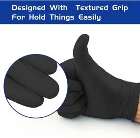 img 1 attached to Nitrile Black Disposable Gloves Medical