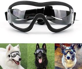 img 4 attached to 🐶 Large Dog Goggles - Windproof Sunglasses for Medium to Large Dogs, PETLESO Dog Eye Protection Goggles