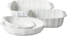img 1 attached to Gibson Pleasant 4 Piece China Bakeware