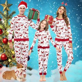 img 1 attached to 🎅 Youngull Loungewear: Get Festive in Matching Christmas Sleepwear for Men