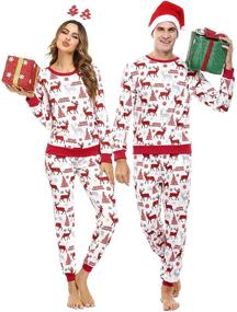 img 4 attached to 🎅 Youngull Loungewear: Get Festive in Matching Christmas Sleepwear for Men