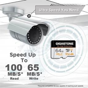 img 3 attached to ⚡ Gigastone 64GB 2-Pack MLC Micro SD Card, 10x High-Endurance 4K Video Recording, for Security Cam, Dash Cam, Surveillance | Compatible 100MB/s, U3 C10