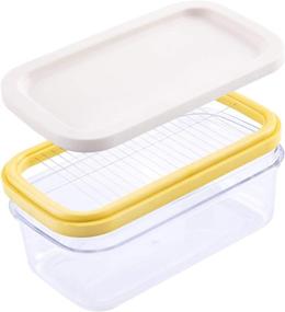 img 4 attached to 🧈 TAEHFUS Butter Cutting Container made of Plastic