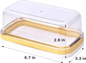 img 3 attached to 🧈 TAEHFUS Butter Cutting Container made of Plastic