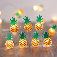 🍍 hawaiian theme pineapple decorative string lights, 10ft 30leds usb & battery powered fairy lights with remote control, nature series led night lights for teen girls bedroom christmas party birthday wedding logo