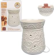 🕯️ deco electric candle warmer with wax & tart melting capability- perfect for indoor and outdoor décor, includes 4 wax cubes and halogen bulb (4.5"x4.5"x6")- enhance your home or office with desired fragrance- ideal for holidays and weddings logo