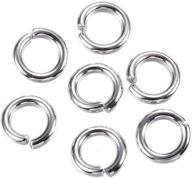 kissycrafts 1000pcs 5mm stainless steel open jump rings connectors 1mm thick chainmail making jewelry findings logo