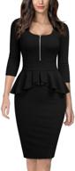 👗 miusol womens square ruffle business clothing: chic attire for suited blazers logo