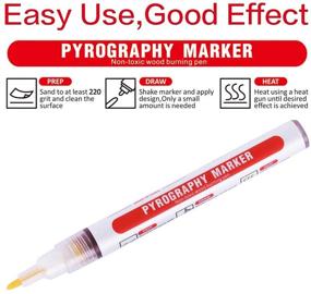 img 3 attached to Wood Burning Pen Marker - Scorch Pen Maker ChemWood: DIY Wood Painting, Pyrography Tool, Suitable for Beginners, Adults, Kids