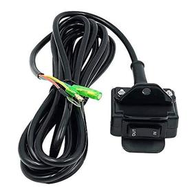 img 4 attached to 🏞️ Universal 12V Winch Rocker Relay Switch Kit with Mounting Handlebar & 11.5FT Control Line - Ideal for ATV UTV 4x4 Vehicles like Polaris, KFI, WARN, and Ramsey