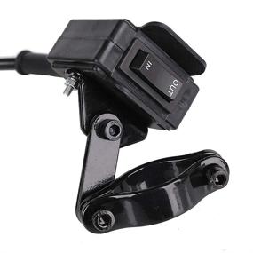 img 3 attached to 🏞️ Universal 12V Winch Rocker Relay Switch Kit with Mounting Handlebar & 11.5FT Control Line - Ideal for ATV UTV 4x4 Vehicles like Polaris, KFI, WARN, and Ramsey