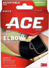 img 1 attached to 🌟 ACE-207249 Adjustable Elbow Support: Enhanced Comfort for a Perfect Fit, One Size Fits Most, Pack of 1