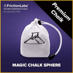 img 3 attached to FrictionLabs Magic Chalk Ball 2.2 oz - Premium Chalk for Rock Climbing, Weight Lifting, Gymnastics, Bowling, Crossfit - Mess-Free Gym Chalk with Refillable Sock - No Fillers or Artificial Drying Agents - Enhance Your Performance