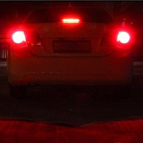 img 1 attached to 🔴 Alla Lighting 912 921 Red LED 3rd Brake Lights Bulbs - CAN-BUS Xtreme Super Bright - 4014 48-SMD - RV Car 912 W16W T15 Center High-Mounted Stop Lights Cargo Lights