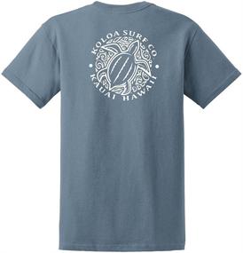 img 1 attached to 🐢 Koloa Surf Honu Turtle Heavyweight Tees - Hawaiian-inspired