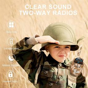 img 3 attached to 🎁 Top Gifts for Kids Ages 3-12: CONNECOM FRS Walkie Talkies for Boys and Girls - Two Way Radio Pair for Outdoor Adventures, Ideal Kids' Electronics Toys